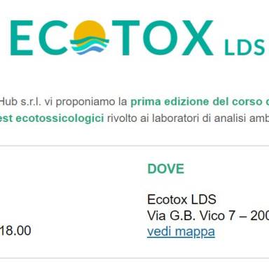 Ecotox: Corso Statistica applicata