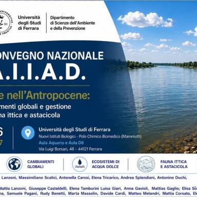 AIIAD: Acque interne nell'antropocene: biodiversità, cambiamenti globali e gestione sostenibile della fauna ittica ed astacicola. Convegno 2027